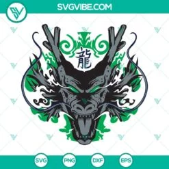 Anime, SVG Files, Shenron Dragon Ball SVG Image, Goku And Dragon Ball SVG File 2