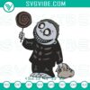 Shock Nightmare Before Christmas embroidery design featuring spooky movie character file for crafts and Halloween projects.