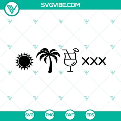 si hay sol hay playa bad bunny svg sublimation design cricut cut file digital download 5 mockup