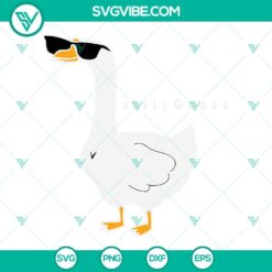 Silly Goose SVG file for Cricut and Silhouette featuring a humorous goose design. PNG, DXF, EPS formats included. Great for DIY projects.