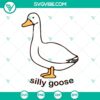 Silly Goose SVG download for Cricut and Silhouette, includes PNG, DXF, and EPS formats. Fun vector clipart design.