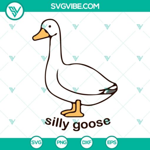 silly goose svg png dxf eps cricut silhouette vector clipart 6 mockup