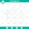 Easter, SVG Files, Bunny Heads With Bows SVG Download, Bunny Face SVG Files, 15