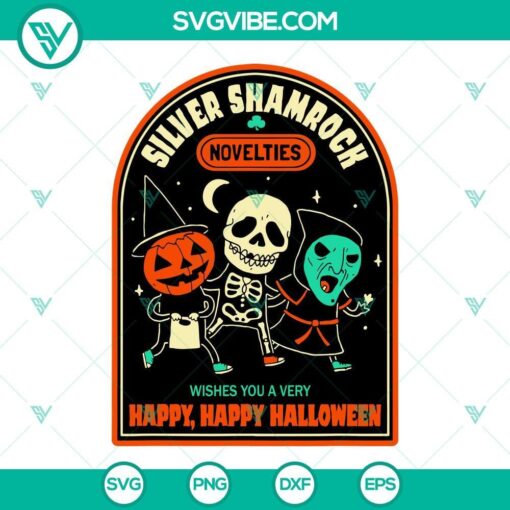 silver shamrock novelties happy halloween svg dxf eps png cricut silhouette clipart 6 mockup