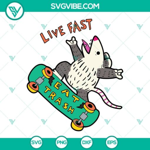 skate fast eat trash svg png dxf eps cricut files 9 mockup