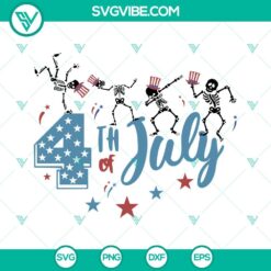 4th Of July, SVG Files, Skeleton 4th Of July SVG File, USA Skeleton Dancing SVG 2