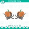 Skeleton hands holding a pumpkin, Halloween embroidery design featuring spooky skeleton hands holding a pumpkin for crafts and decor.