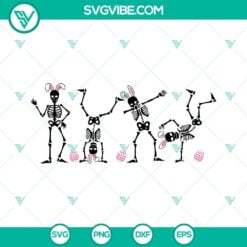 Easter, SVG Files, Skeleton Easter Bunny Dancing SVG File, Funny Easter SVG 2