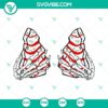 SVG files for a Skeleton Hands Christmas Tree Cake design by Little Debbie, perfect for holiday projects.