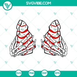 Christmas, SVG Files, Skeleton Hands Christmas Tree Cake SVG Files, Little 14