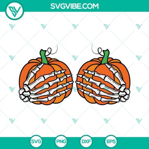 skeleton hands pumpkins svg funny pumpkin halloween svg skeleton hands svg png dxf eps cut files 8 mockup