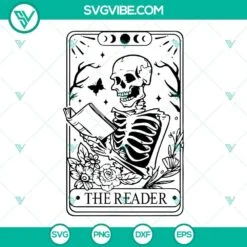 Skeleton, SVG Files, Skeleton And Cat SVG Images, The Cat Lover Tarot SVG Image 3