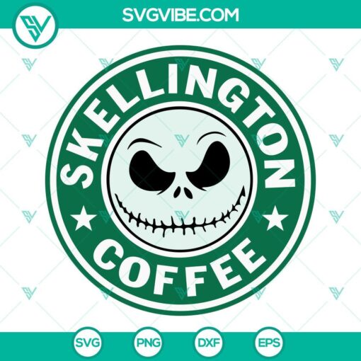 skellington coffee svg bundle nightmare before christmas coffee svg jack and sally starbucks svg png dxf eps 10 mockup 3