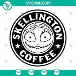 skellington coffee svg bundle nightmare before christmas coffee svg jack and sally starbucks svg png dxf eps 6 mockup