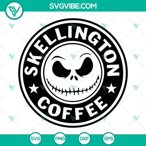 skellington coffee svg bundle nightmare before christmas coffee svg jack and sally starbucks svg png dxf eps 9 mockup 3