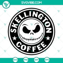 skellington coffee svg bundle nightmare before christmas coffee svg jack and sally starbucks svg png dxf eps 9 mockup 4