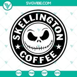 Skellington Coffee SVG Image Bundle, Nightmare Before Christmas Coffee 4