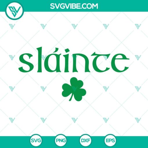 slainte svg shamrock svg lucky svg st patricks day svg png dxf eps files 7 mockup