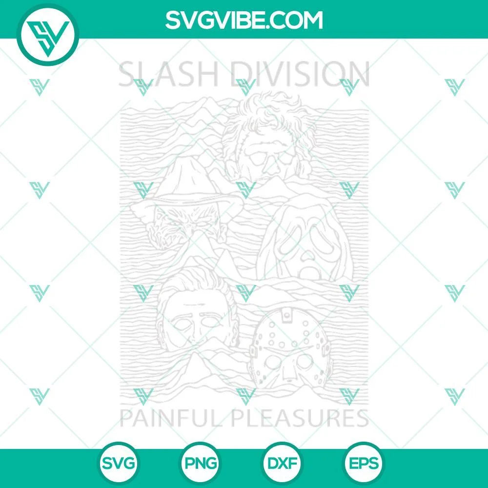 Halloween, SVG Files, Slash Division Painful Pleasures SVG Image, Horror 1