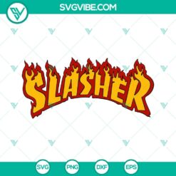 Halloween, SVG Files, Slasher Thrasher Logo SVG Images, Horror Film SVG File, 14