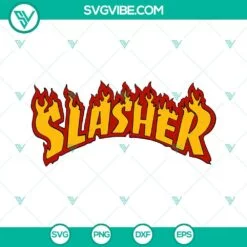 Halloween, SVG Files, Slasher Thrasher Logo SVG Images, Horror Film SVG File, 2