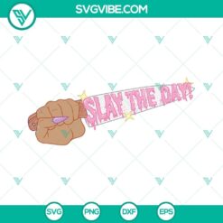 slay the day svg halloween svg boss lady svg png dxf eps bundle cut file 6 mockup