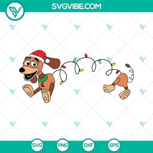 slinky dog christmas lights svg toy story christmas svg png dxf eps 6 mockup