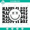 Smile face Happy Pi Day SVG Cricut PNG DXF EPS cut files for crafting projects.
