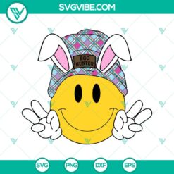 Easter, SVG Files, Smiley Face Beanie Easter SVG Files Bundle, Egg Hunter SVG 3