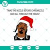 Snoop Dogg Santa Hat Christmas SVG files for Twas The Nizzle Before design. Perfect for holiday crafts and decorations.