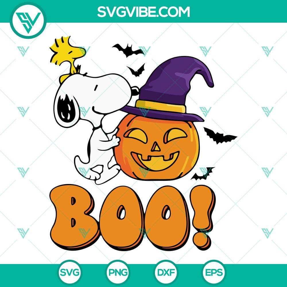 Snoopy And Woodstock Boo SVG, Pumpkin SVG, Peanuts Halloween SVG Snoopy and Woodstock Boo Halloween SVG images with Pumpkin, Peanuts Halloween designs, perfect for DIY projects.