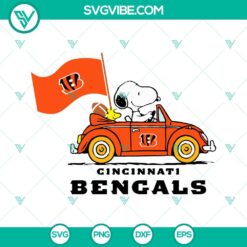 Cartoons, Football, Sports, SVG Files, Snoopy Car Detroit Lions SVG Download 4