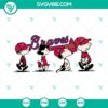 Snoopy and Charlie Brown Atlanta Braves SVG clipart perfect for Cricut projects. Easy to customize and use in various file formats.