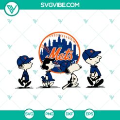 Sports, SVG Files, Snoopy Charlie Brown New York Mets SVG Download PNG DXF EPS 2