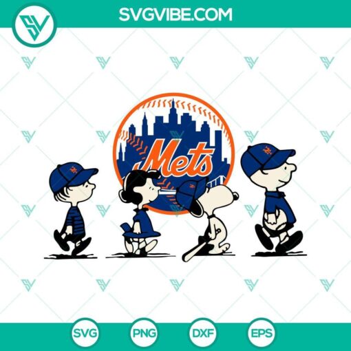 snoopy charlie brown new york mets svg png dxf eps cricut files 9 mockup