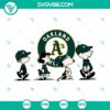 Snoopy and Charlie Brown Oakland Athletics SVG logo ideal for Cricut. High quality PNG, DXF, EPS formats for DIY crafts.