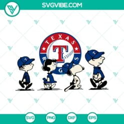 Sports, SVG Files, Snoopy Charlie Brown Texas Rangers SVG Images PNG DXF EPS 9