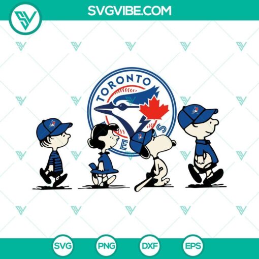 snoopy charlie brown toronto blue jays svg png dxf eps cricut files 8 mockup