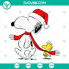 Snoopy Christmas SVG Bundle with Charlie Brown and Woodstock designs, holiday-themed cut files for crafting projects.