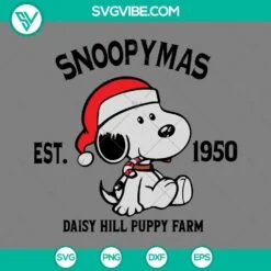 Cartoons, Christmas, SVG Files, Snoopy Merry Christmas SVG Download PNG DXF EPS 3