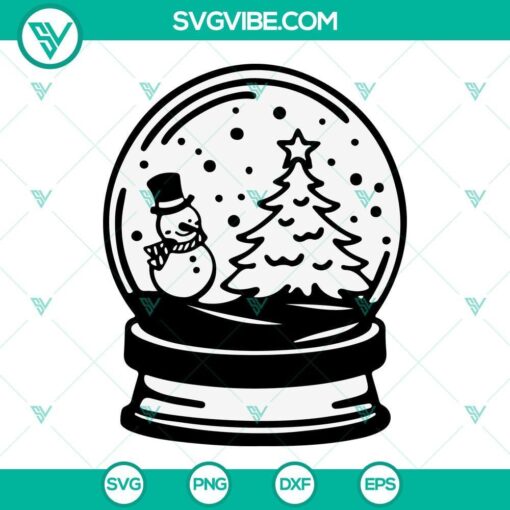 snow globe svg bundle snowglobe winter svg snow globe christmas svg 1 mockup