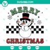 Snowman Merry Christmas retro design SVG images for crafting projects in various file formats like PNG, DXF, and EPS.