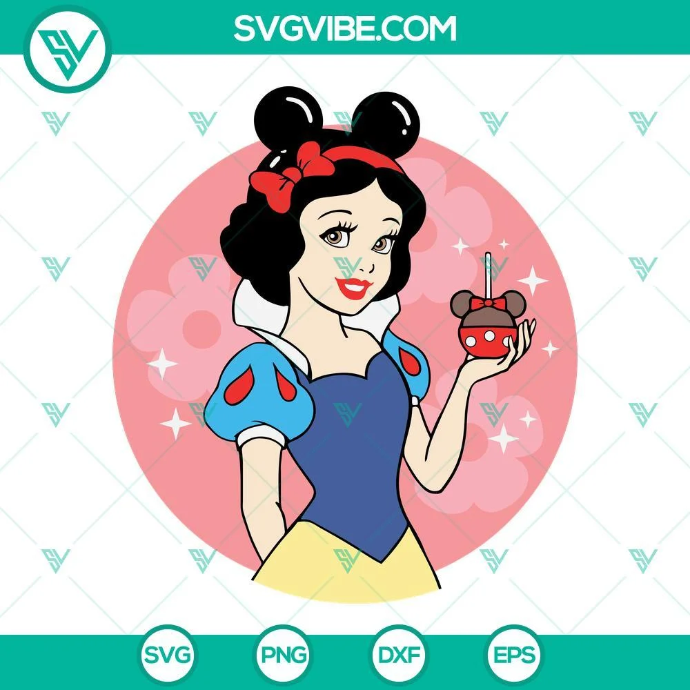 Disney, SVG Files, Snow White SVG File, Snow White Disney Ears SVG Images, 1