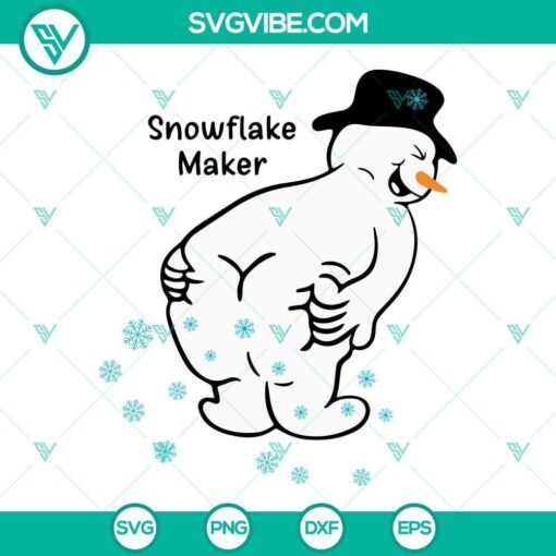 snowflake maker svg funny snowman svg how snowflakes are really made svg bundle 10 mockup