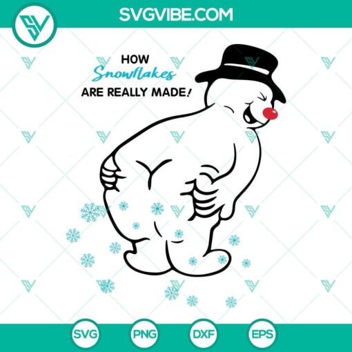 snowflake maker svg funny snowman svg how snowflakes are really made svg bundle 3 mockup