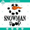 Funny Snowman Toilet Paper Christmas SVG design with Snowman Poop theme, available for instant download as PNG file.