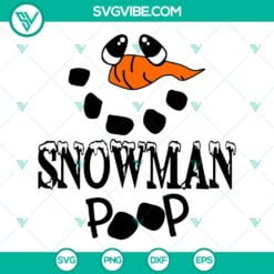 Christmas, SVG Files, Snowman Poop SVG Images, Funny Snowman Toilet Paper 21