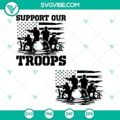 SVG Files, Veteran, Soldier Battle Scene SVG Download Bundle, Support Our 5