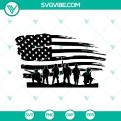 Soldiers American Flag SVG Images, Veteran Day SVG Image, Memorial Day SVG Image,
