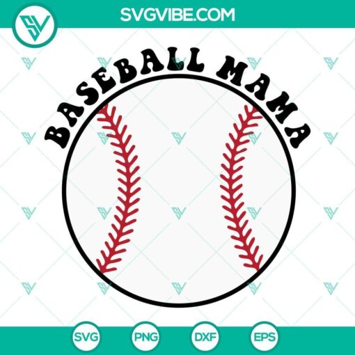 somebody s loud mouth baseball mama svg funny baseball mom svg png dxf eps for shirt 1 mockup 1